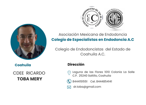 Col. Endodoncista Estado de Coahuila